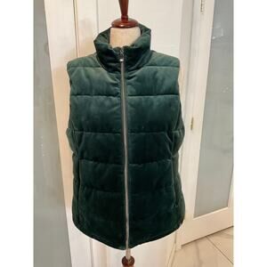 ZeroXposur Women’s Velour Puffer Vest TEAL GEM Size XL